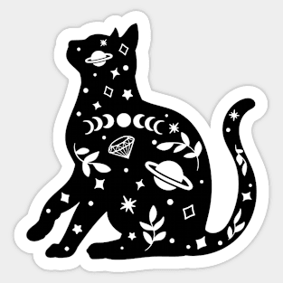 Spirituality Cat Universe Energy - Spiritual Sticker